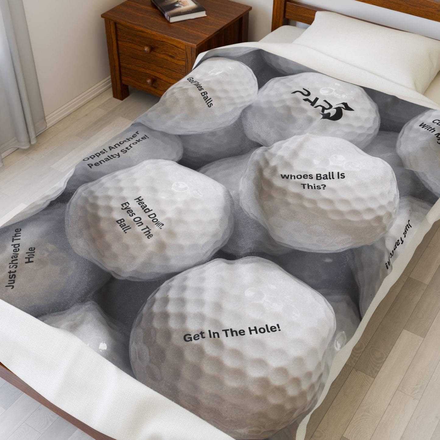 Fun Golf Blanket - Funny Golf Quotes, Cozy and Comfortable