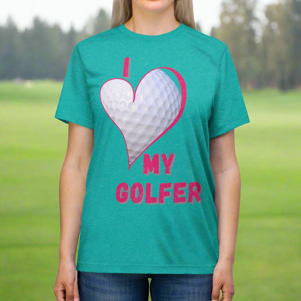 PAR3s "I Love My Golfer" - Bella+Canvas Triblend Tee - Unisex