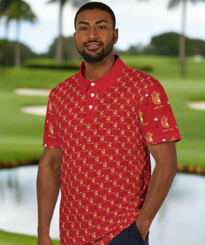PAR3s "Putter Dog" - Polo Shirt - 100% Polyester