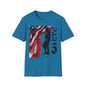 Par3s Softstyle T-Shirt with American Flag Design