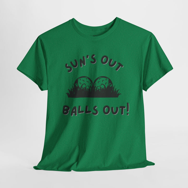 PAR3s -  'Sun's Out Balls Out!' - Heavy Cotton T-Shirt