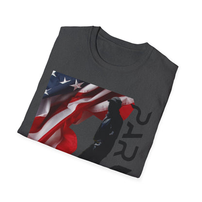 Par3s Softstyle T-Shirt with American Flag Design