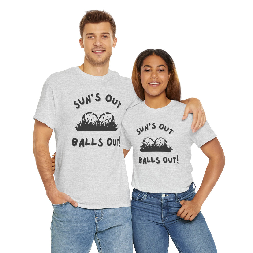 PAR3s -  'Sun's Out Balls Out!' - Heavy Cotton T-Shirt