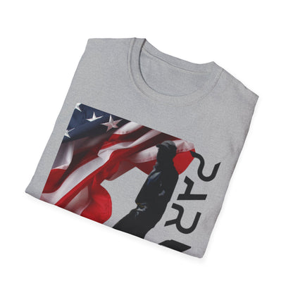 Par3s Softstyle T-Shirt with American Flag Design