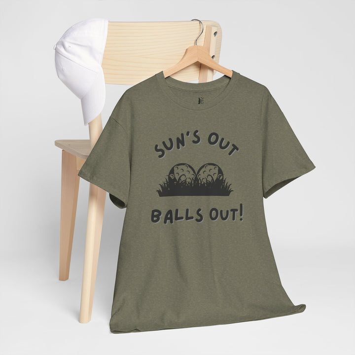 PAR3s -  'Sun's Out Balls Out!' - Heavy Cotton T-Shirt