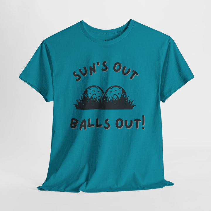 PAR3s -  'Sun's Out Balls Out!' - Heavy Cotton T-Shirt