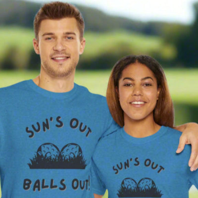 PAR3s -  'Sun's Out Balls Out!' - Heavy Cotton T-Shirt