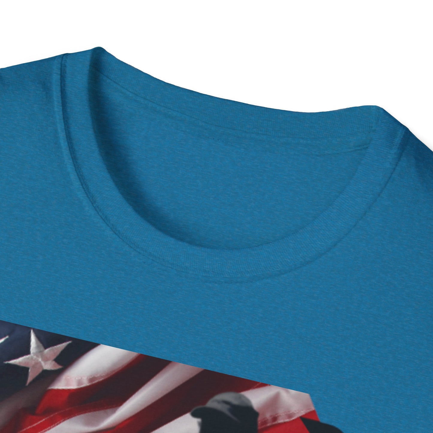 Par3s Softstyle T-Shirt with American Flag Design