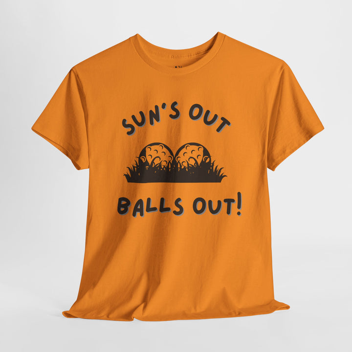 PAR3s -  'Sun's Out Balls Out!' - Heavy Cotton T-Shirt