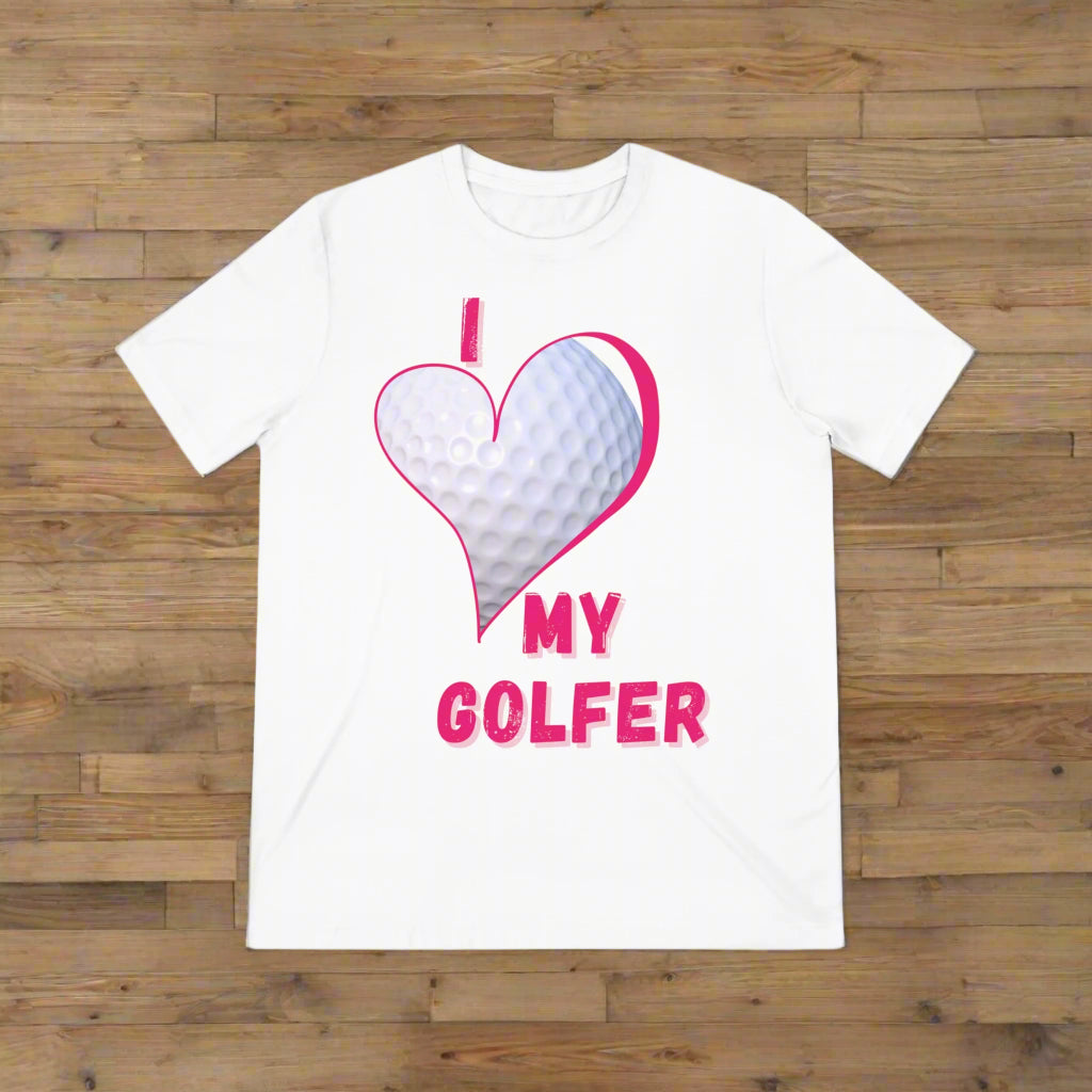 "I Love My Golfer" - Triblend Tee