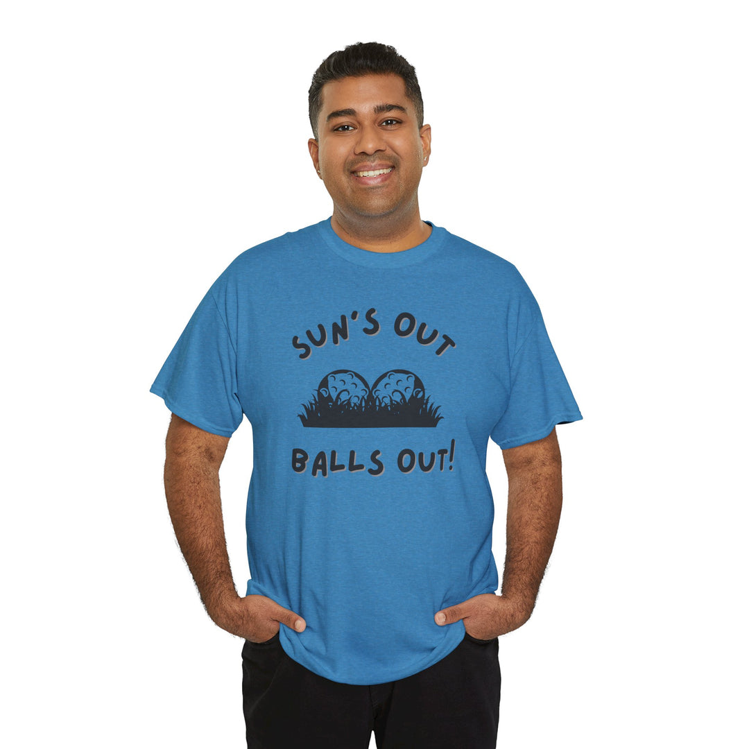 PAR3s -  'Sun's Out Balls Out!' - Heavy Cotton T-Shirt