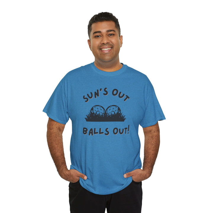 PAR3s -  'Sun's Out Balls Out!' - Heavy Cotton T-Shirt