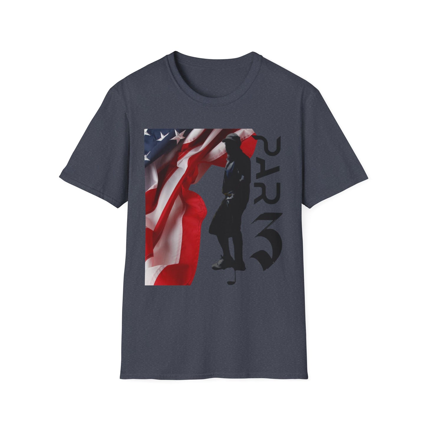 Par3s Softstyle T-Shirt with American Flag Design