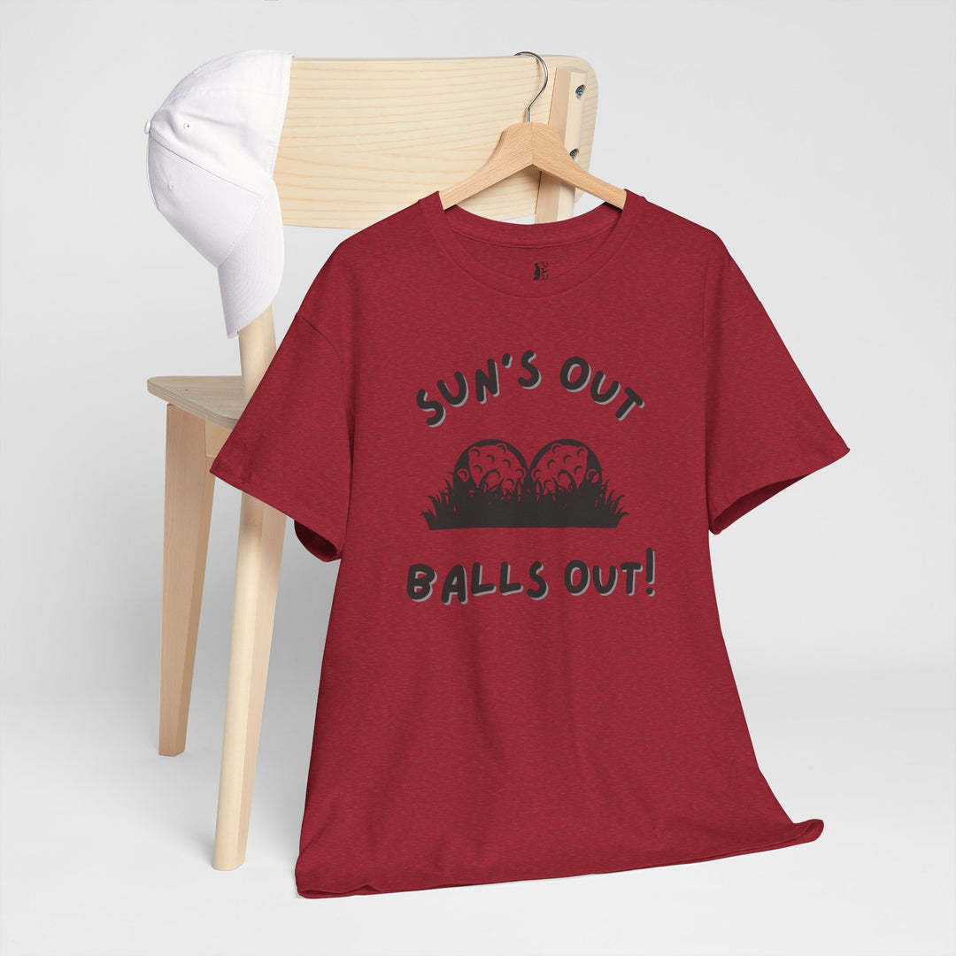 PAR3s -  'Sun's Out Balls Out!' - Heavy Cotton T-Shirt