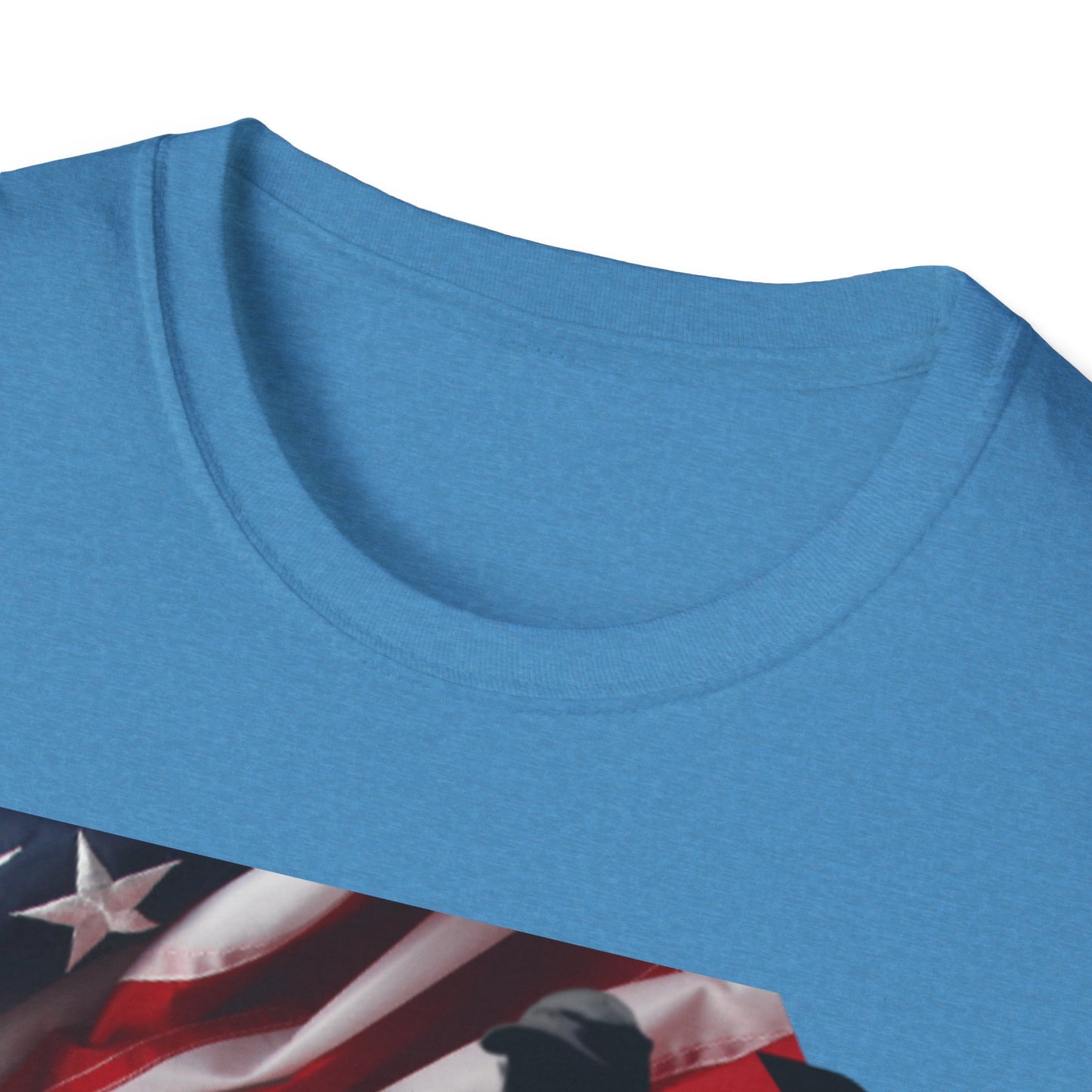 Par3s Softstyle T-Shirt with American Flag Design