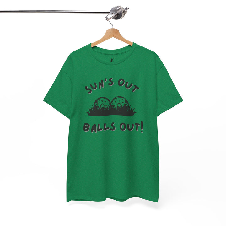 PAR3s -  'Sun's Out Balls Out!' - Heavy Cotton T-Shirt