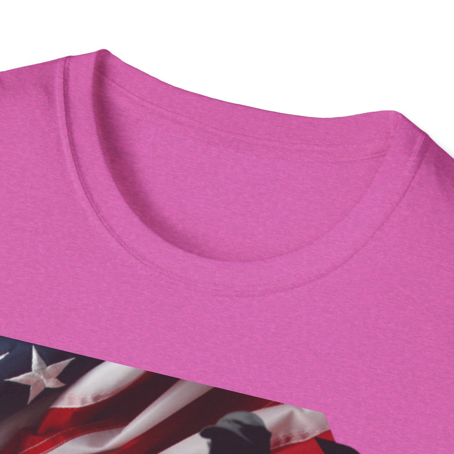 Par3s Softstyle T-Shirt with American Flag Design