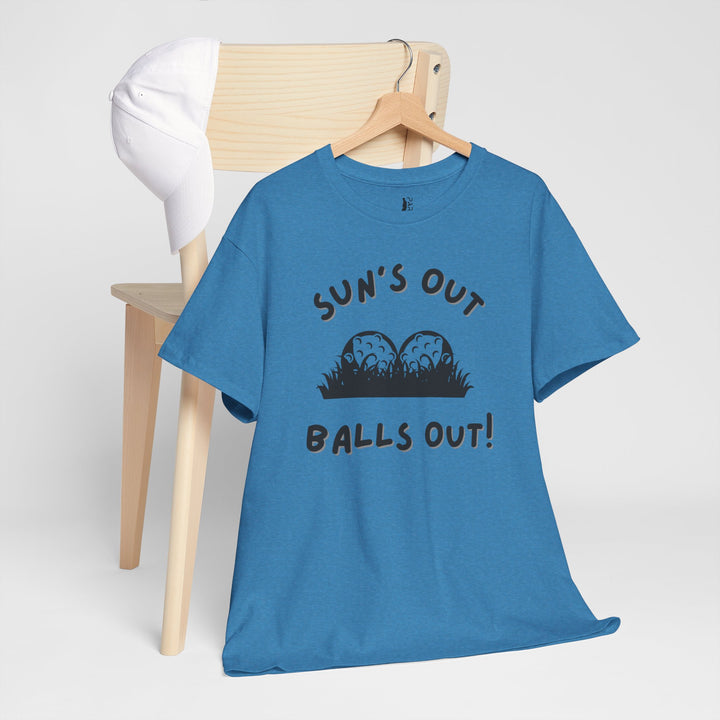 PAR3s -  'Sun's Out Balls Out!' - Heavy Cotton T-Shirt