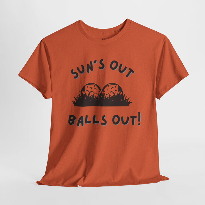 PAR3s -  'Sun's Out Balls Out!' - Heavy Cotton T-Shirt