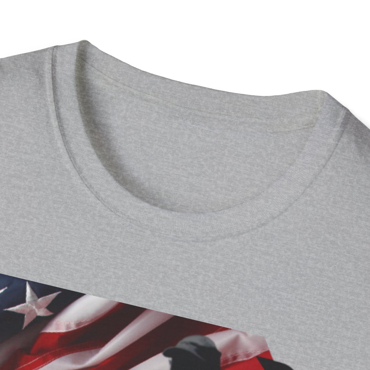 Par3s Softstyle T-Shirt with American Flag Design