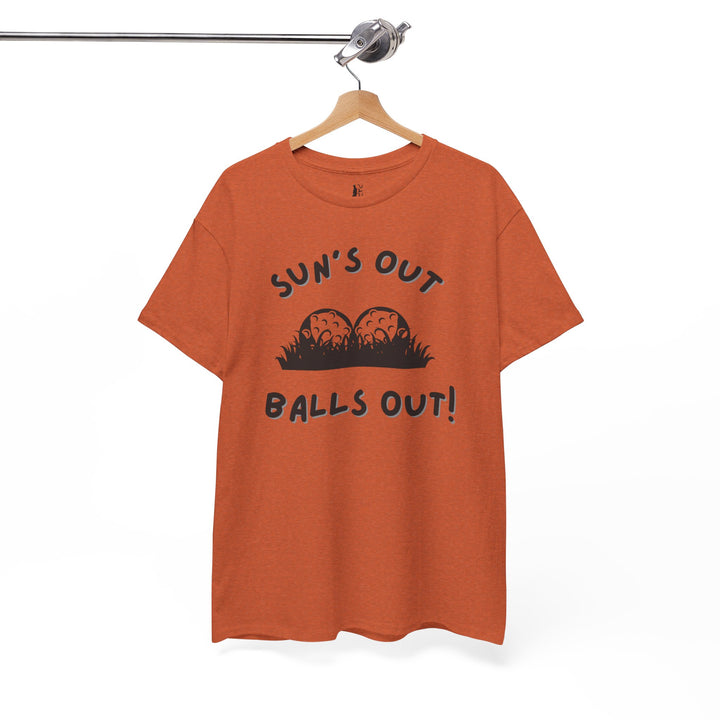 PAR3s -  'Sun's Out Balls Out!' - Heavy Cotton T-Shirt