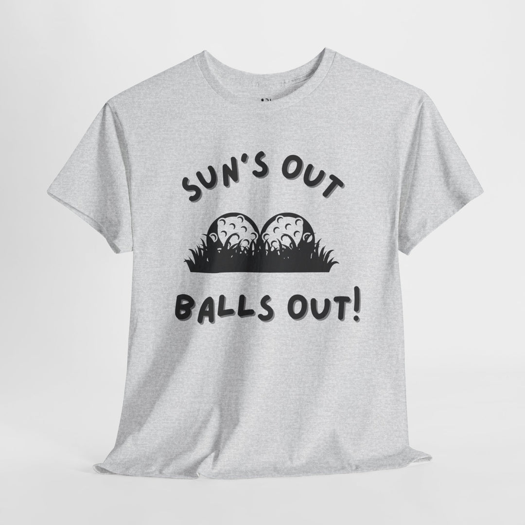 PAR3s -  'Sun's Out Balls Out!' - Heavy Cotton T-Shirt
