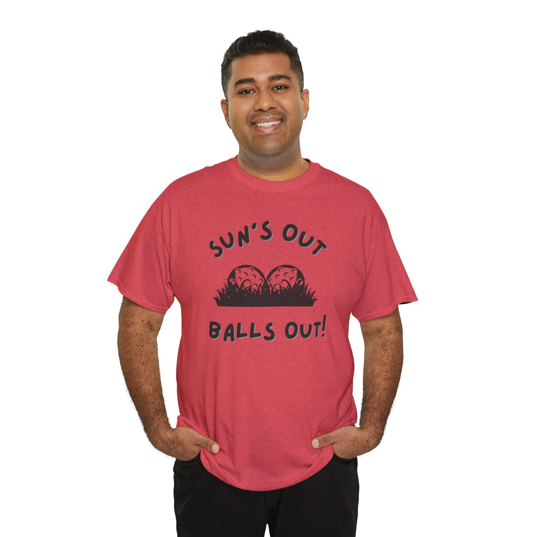 PAR3s -  'Sun's Out Balls Out!' - Heavy Cotton T-Shirt
