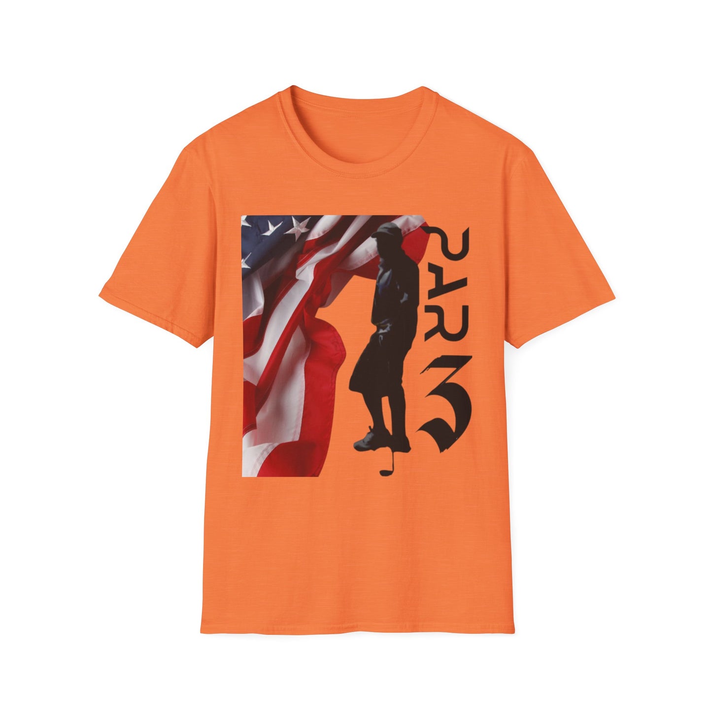 Par3s Softstyle T-Shirt with American Flag Design