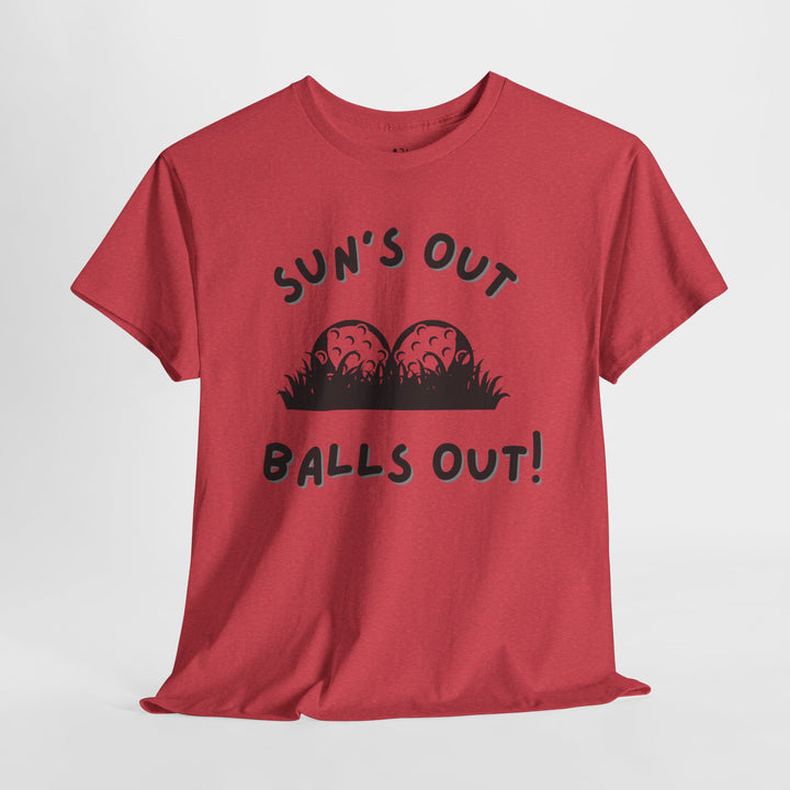 PAR3s -  'Sun's Out Balls Out!' - Heavy Cotton T-Shirt