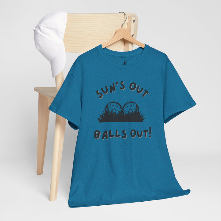 PAR3s -  'Sun's Out Balls Out!' - Heavy Cotton T-Shirt