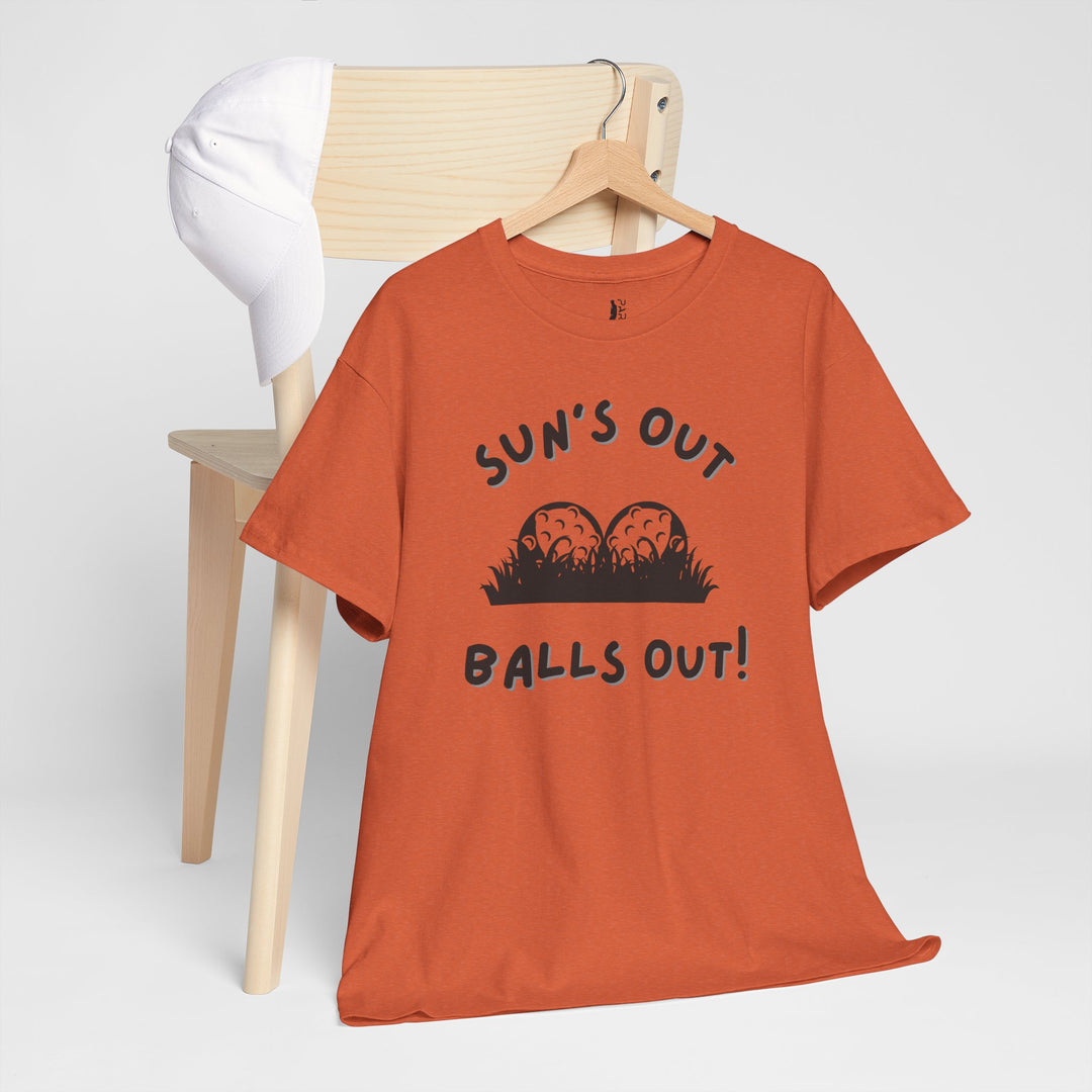 PAR3s -  'Sun's Out Balls Out!' - Heavy Cotton T-Shirt