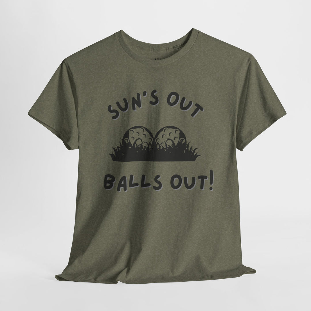 PAR3s -  'Sun's Out Balls Out!' - Heavy Cotton T-Shirt