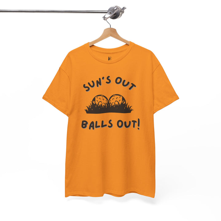 PAR3s -  'Sun's Out Balls Out!' - Heavy Cotton T-Shirt
