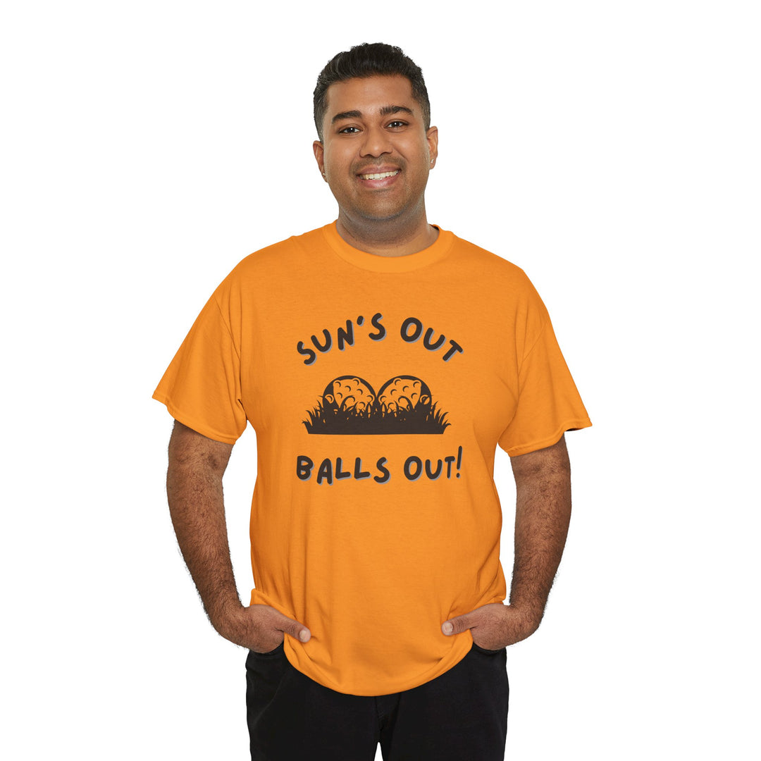 PAR3s -  'Sun's Out Balls Out!' - Heavy Cotton T-Shirt