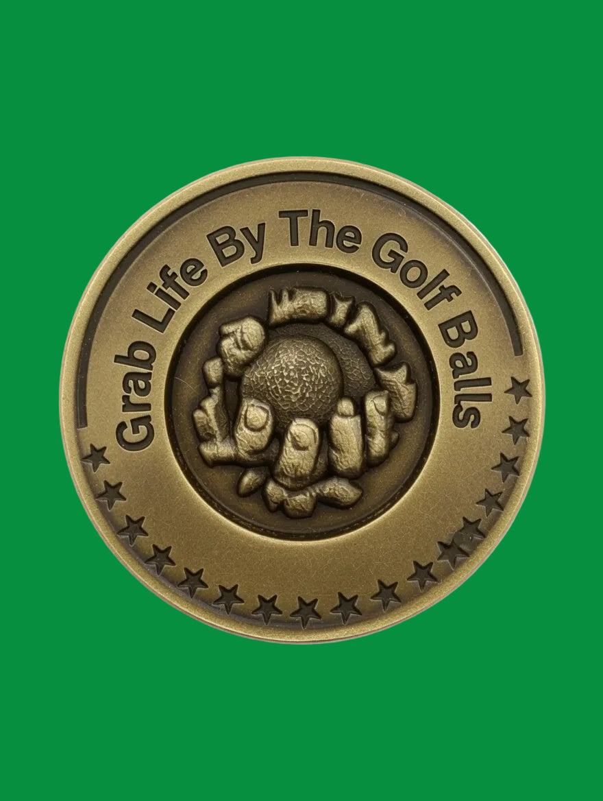 Challenege Coin "Grab Life By The Golf Balls"