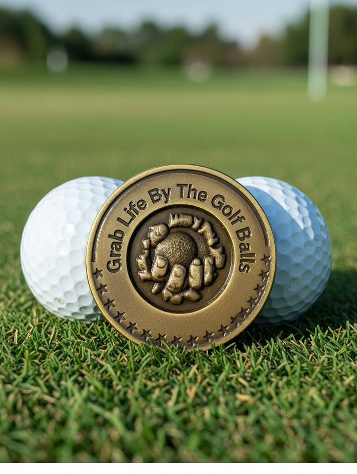 Challenege Coin "Grab Life By The Golf Balls"